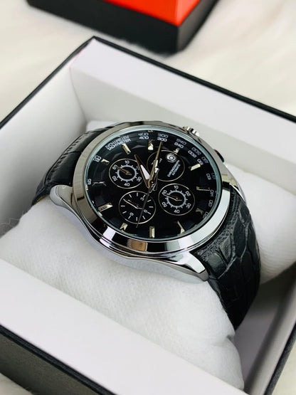 Tissot Chronograph Quartz Watch | Men’s Luxury Chrono with Tachymeter & Leather Strap