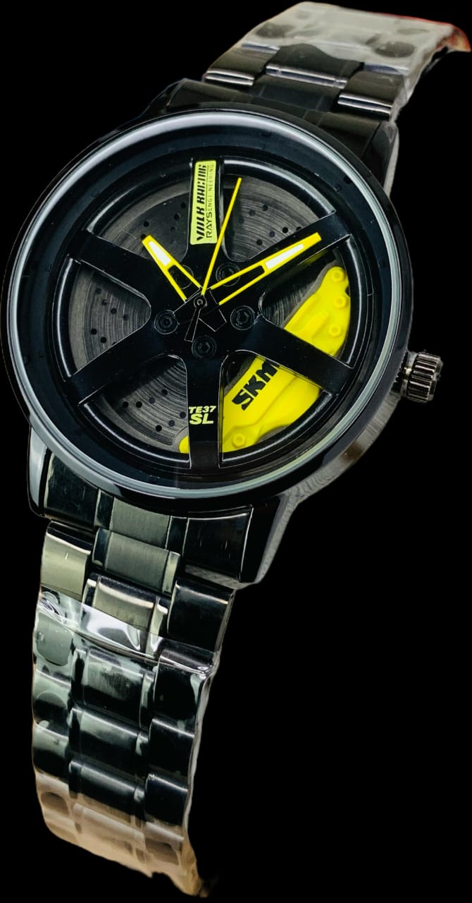 Velocity X Swiss-Made Chronograph | Motorsport-Inspired Watch with Brake Disc Dial & Neon Accents